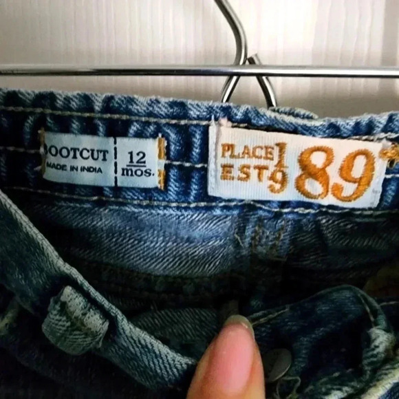 Place 1989 Infant Blue Jean's Size 12 Mos - Picture 6 of 10